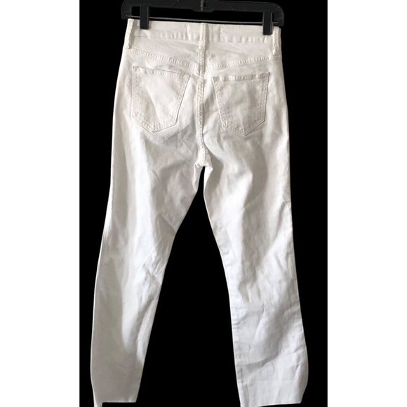 NWT JOE'S Denim White Frayed Ankle Hem Size 25 - Picture 8 of 8